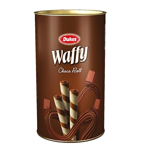 Dukes Waffy Rolls Tin - Chocolate, 300 g